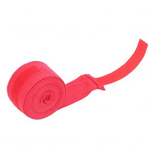 1 Paire De Bandages Elastiques Pour Les Mains, Protection Pour La Boxe, Le Muay Thai (Rouge, 4 M) - Neuf
