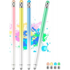 4 Pack Touch Screen Stylus Pen with 8 Extra High Sensitivity Tips and Precision Stylus Pen for iPad Tablet Compatible with All Touch Screen Devices - Neuf
