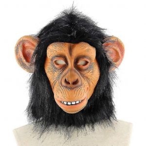 Horreur Latex Animal Singe Masque Mascarade Costume De Soirée - Neuf