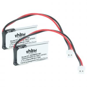 vhbw 2x Batterie compatible avec Diagral DIAG44ACX, TF410X syst&egrave;me d'alarme (90mAh, 3,7V, Li-polym&egrave;re) - Neuf