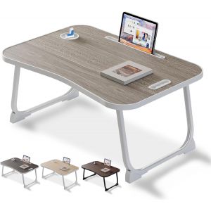 acdsgd-Bureau de lit pour Ordinateur, pour Manger, Lire, &eacute;crire sur Le lit, canap&eacute;, la Maison et Bureau (Grey) - Neuf