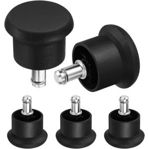 ChenQuanSarl-5Pcs Patins En Feutre Cha s Glisse Roulettes Meubles De Remplacement Pour Bureau Maison (Noir) - Neuf