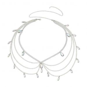 Ceintures Modernes Pour Jeans Robe Ceinture Corps Bijoux Avec Cristal Goutte D'eau - Neuf