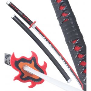 Demon Slayer Katana Led Tanjiro Kamado V2 Sabre Lumineux Epee Kimetsu No Yaiba D&eacute;coration - Neuf