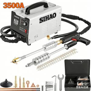 Machine de r&eacute;paration de bosses de voiture - SIHAO-Blanc,3500A,1.8KW-0,6-1,2 mm soudage - Machine &agrave; souder par points pour panneaux de carrosserie- Garantie 1 an - Neuf