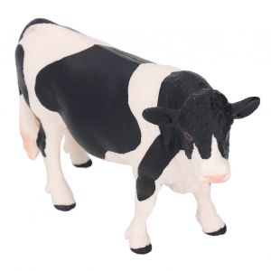 Simmental Cattle Figurine D&eacute;tails vifs Noir Blanc Vache Statue Pour Home Ornements Cadeaux Objets de collection Jouets - Neuf