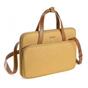 Sac à main pour ordinateur portable - TOMTOC - Versatile-A11 - 14 pouces - Gris - Tissu résistant à l'eau - Neuf