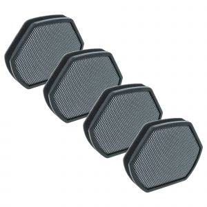 vhbw 4x filtre compatible avec Bosch BGS 1UECO2/11, 1UPOWER/11, 2112/01, 2112/02, 21830/01 aspirateur - Filtre en mousse noir / blanc - Neuf