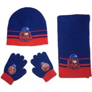 Ensemble - Miraculous Ladybug - Bonnet, Écharpe Et Gants - 100% Acrylique - Hiver - Fille - Neuf
