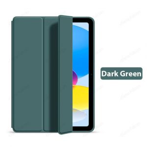 Pour &Eacute;tui Ipad A16 10 9 9e 10e G&eacute;n&eacute;ration 2025 Pro 13 11e M4 12.9 Funda Pour Ipad Air 11 M3 M2 5 4 Mini 6 7 A17 10.2 10.9.Dark Green.10th 10.9 Inch - Neuf