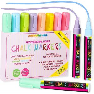 Sjzg-Stylos À Craie De Qualité Supérieure - Marqueurs À Craie Réversibles À Pointe Fine/Biseautée Pour Menus, Bistro, Fenêtres, Miroirs - Neuf