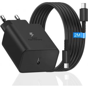 Eryi-45w Usb C Chargeur Super Charge Rapide Avec Câble Pour Samsung Galaxy S25 Ultra S24 Ultra S23 Ultra S22 Ultra S21 Ultra S20 [718] - Neuf