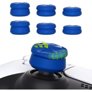 Hljhj-Playvital Capuchon Pour Ps5 Manette Protection Stick Analog Pour Ps5 Edge,Joystick Grips Caps Pour Xbox Core/Xbox One/Elite Series 2/Switch Pro,Razor Thumbstick Cover Pour Ps4-Bleu,3 Paires - Neuf
