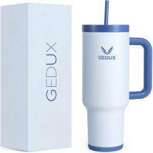 Gourde Avec Paille 1,2 L, Gobelet Isotherme Avec Anse Anti-Fuite, Double Paroi D'isolation Sous Vide, Gobelet Isotherme Avec Paille, Couvercle Prot&eacute;g&eacute; Contre Les &Eacute;claboussures (Violet) - Neuf