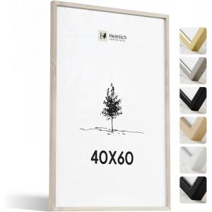 CMWX-® - Cadre photo - 40 x 60 cm, chêne - Cadre photo moyen pour collage avec film plastique - Montage mural uniquement - Neuf