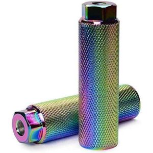 1 Paire Bike Pegs Antid&eacute;rapantes En Alliage D'aluminium,Bmx Pegs,Repose-Pieds Cylindriques Pour V&eacute;los Bmx,P&eacute;dale De V&eacute;lo,En Alliage D'aluminium Robuste-Pour Cascades &Agrave; V&eacute;lo.[O381] - Neuf