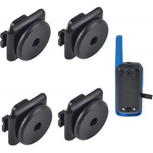 Replacement Round Back Clip Walkie Talkie Kit Compatible with Motorola T82 T62 T42 T72 Use on Two Way Radio Stand - Neuf