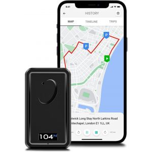 VornixorSarlshop-REWIRE 104N 4G Tracker GPS magn&eacute;tique pour v&eacute;hicule &iquest; Tracker de v&eacute;hicule portable 24h/24 et 7j/7 en temps r&eacute;el pour voiture, camion, fourgonnette | Facile &agrave; installer | Jusqu'&agrave; 21 j - Neuf
