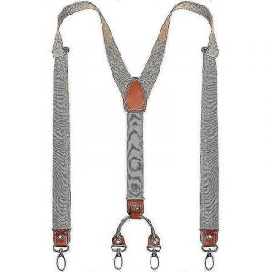Hommes 4 Metal Clip Élastique Large Bretelles À La Fois Décontracté Et Formel - Neuf