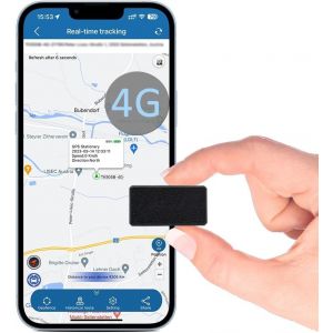 VornixorSarlshop-Mini Traceur GPS Voiture 4G Suivi en Temps R&eacute;el, Petit Traqueur GPS APP sans Abonnement Aucune Limite De Distance Tracker pour Moto V&eacute;lo Scooter Enfants Valise Sacs Chat Chien TK901 - Neuf