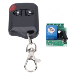 Interrupteur sans fil RF monocanal 433 MHz DC12 V, telecommande reglable pour portes electriques - Neuf