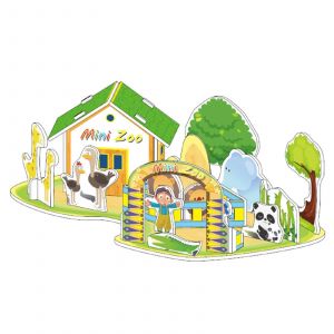 Castle House Jigsaw Self Assembly Papier &Eacute;ducatif 3d Puzzle De Blocs De Construction Cr&eacute;atifs Pour Children_9 - Neuf