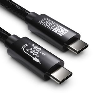 Câble USB 4 de 50 cm,prend en charge l'écran HD 8 K,transfert de données 40 Gbit/s,câble de charge USB-C vers USB-C 240 W pour ordinateurs portables de type C,MacBook Pro M1&M2,moniteur, - Neuf