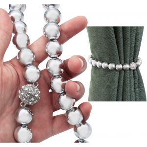 Lot De 2 Embrasses De Rideaux Magnétiques À Perles - Neuf