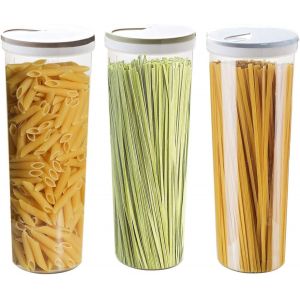 Chenquansarl-3pcs Récipient À Nourriture, Ensemble De Boîtes Des Aliments À Cérérales Et À Nourriture Sèche Sans Bpa,Idéal Pour Noix, Grains, Epices, Bonbons,Biscuits Et Farines,2,5l(Bleu Clair/Vert - Neuf