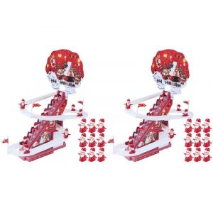 Jouet de course musical de No&euml;l avec P&egrave;re No&euml;l - Jouet d'escalade automatique pour enfants - Neuf