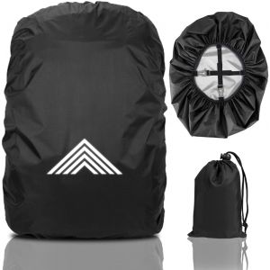 JGD-Housse de Pluie pour Sac &agrave; Dos, Housse Sac a Dos Impermeable R&eacute;fl&eacute;chissante, Protection Pluie Sac &agrave; Dos, Protege Sac a Dos R&eacute;fl&eacute;chissante pour Randonn&eacute;e Voyage Cyclisme - Neuf