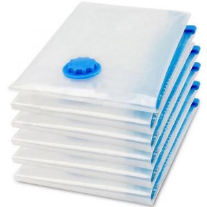 Pack de 4 sacs de rangement sous vide,sac économiseur d'espace,sacs de rangement Vacume Pack pour vêtements robes Rangement de voyage,40 * 50cm - Neuf