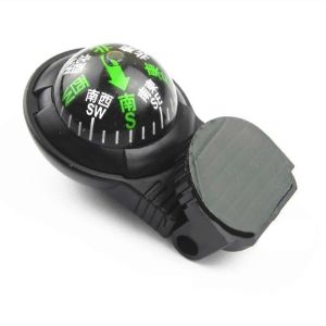 1 Pc Tout Usage Tableau De Bord Boussole Ball Bateau Camion Voiture Navigation Boussole Avec Support De Montage R&eacute;glable + Adh&eacute;sif - Neuf