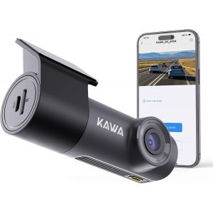 JGD-2K Dashcam Voiture Avant 1296P, Mini Camera pour Voitures avec Application, WiFi, Vision Nocturne WDR, Corps Rotatif &agrave; 360&deg;, Angle de Vue 135&deg;, Surveillance de Stationnement 24H, Capteur G, D5. - Neuf