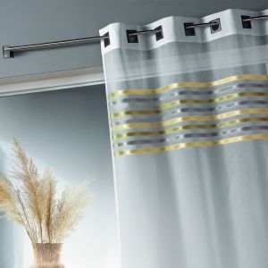 Voilage &Eacute;tamine Parement Tiss&eacute; Dans Le Haut - Neuf