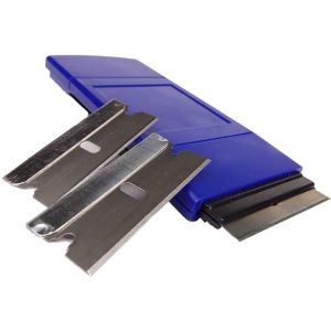 lbgwp60-Grattoir Solide Pour Plaque Vitrocéramique Avec 2 Lames De Rechange En Acier Inoxydable, Convient Également Pour Vitres Et Miroirs - Neuf
