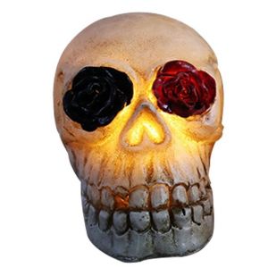 Lampe Led En Forme De T&ecirc;te De Mort | D&eacute;coration D'halloween Avec Lumi&egrave;res Led, Id&eacute;al Pour Les F&ecirc;tes, Pour Une Maison Hant&eacute;e Ou Une Table. - Neuf
