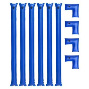 Lot de 6 sacs d'Eau pour B&acirc;che de Piscine-Duoku-Tubes de Lestage &agrave; Chambre Unique de 2,4 m-4 Tubes d'Angle de 0,4 mm d'Epaisseur - Neuf
