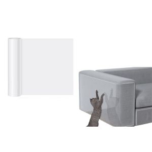 Ruban adh&eacute;sif anti-griffures de chat pour prot&eacute;ger les meubles - PVC transparent, 500 cm x 45 cm - Neuf