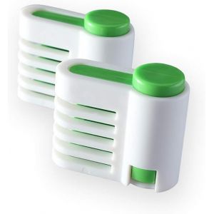 Checarzhn--No1-Lot De 2 Trancheuses À Gâteau 5 Couches Réglable Trancheuse À Pain De Gâteau,Réglable Diy Gâteau Trancheuse Pain Niveleur Cutter Fixateur Guide Gâteau Cutter Niveleur Trancheuse Coupe - Neuf