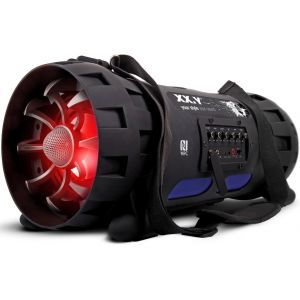 VornixorSarlshop-Casque p-127J Haut-Parleur Bluetooth Portable Boom Box (NFC) avec Batterie int&eacute;gr&eacute;e et Prise Audio pour Micro et Instrument de Musique/mP3 Noir - Neuf