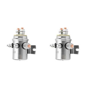 MEVRONISSHOP-Relais de Treuil &eacute;lectrique 600A, 2 Pi&egrave;ces, DC12V, Accessoire de Relais de D&eacute;marreur &eacute;tanche pour V&eacute;hicule Tout-terrain, ATV - Neuf