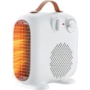 Radiateur soufflant 2000W, petit radiateur &eacute;conome en &eacute;nergie, radiateur &eacute;lectrique portable silencieux, ventilateur chauffant &agrave; 3 vitesses pour l'int&eacute;rieur, salle de bain, chauffage d'appoin - Neuf