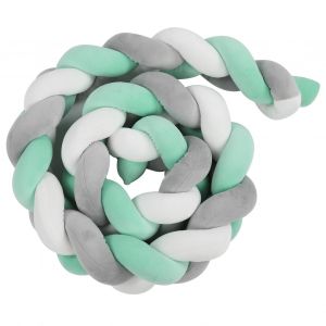Tour De Lit Pour Bebe, Barriere De Lit Pour Bebe, Coussin Doux Noue, Protection Laterale Pour Berceau Wl008-2m-02 - Neuf