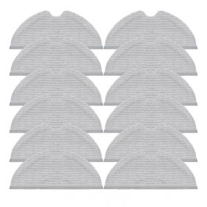 Balai compatible avec l'aspirateur robot Xiaomi MI Mop Mijia 1C 2C 1T STYTJ01ZHM Dreame F9 D9, reservoir d'eau, chiffons a bords cousus (couleur : 12 chiffons) - Neuf