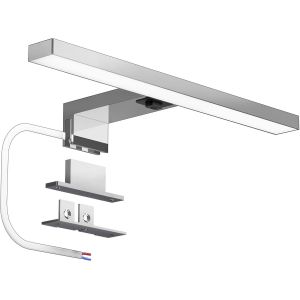 Lampe Miroir LED Salle de Bain Avec Interrupteur,30CM 500LM 5W Luminaire Salle de Bain 6000K Blanc Froid 230V,Applique Salle de Bain Murale 230V éclairage de salle de bain IP44 étanche - Neuf