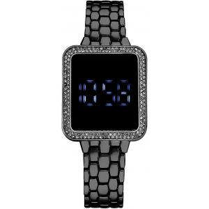 Femmes St Patrck Day Watch La Tendance L'affichage Led Touche Grand Écran Dames Montres Électroniques Montres Diamant De Luxe Extensible - Neuf