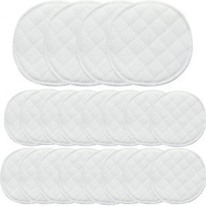20 Pièces Coussinet Allaitement Lavable,Coussinet Allaitement,Coussinets D'allaitement En Fibres De Bambou Organique,Lavables Et S,Hypoallergéniques Et Super Absorbants - Neuf