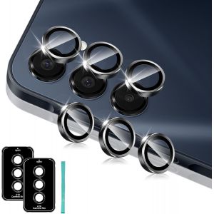 Protection de Lentille pour Samsung Galaxy A16 5G Cam&eacute;ra Arri&egrave;re Protecteur, Individuel en Alliage Aluminium Verre Tremp&eacute;, Anti rayures Protector Cam&eacute;ra pour Tout Coque, Noir - Neuf