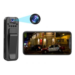 Mini cam&eacute;ra corporelle 1080p avec vision nocturne et enregistrement en boucle - Neuf